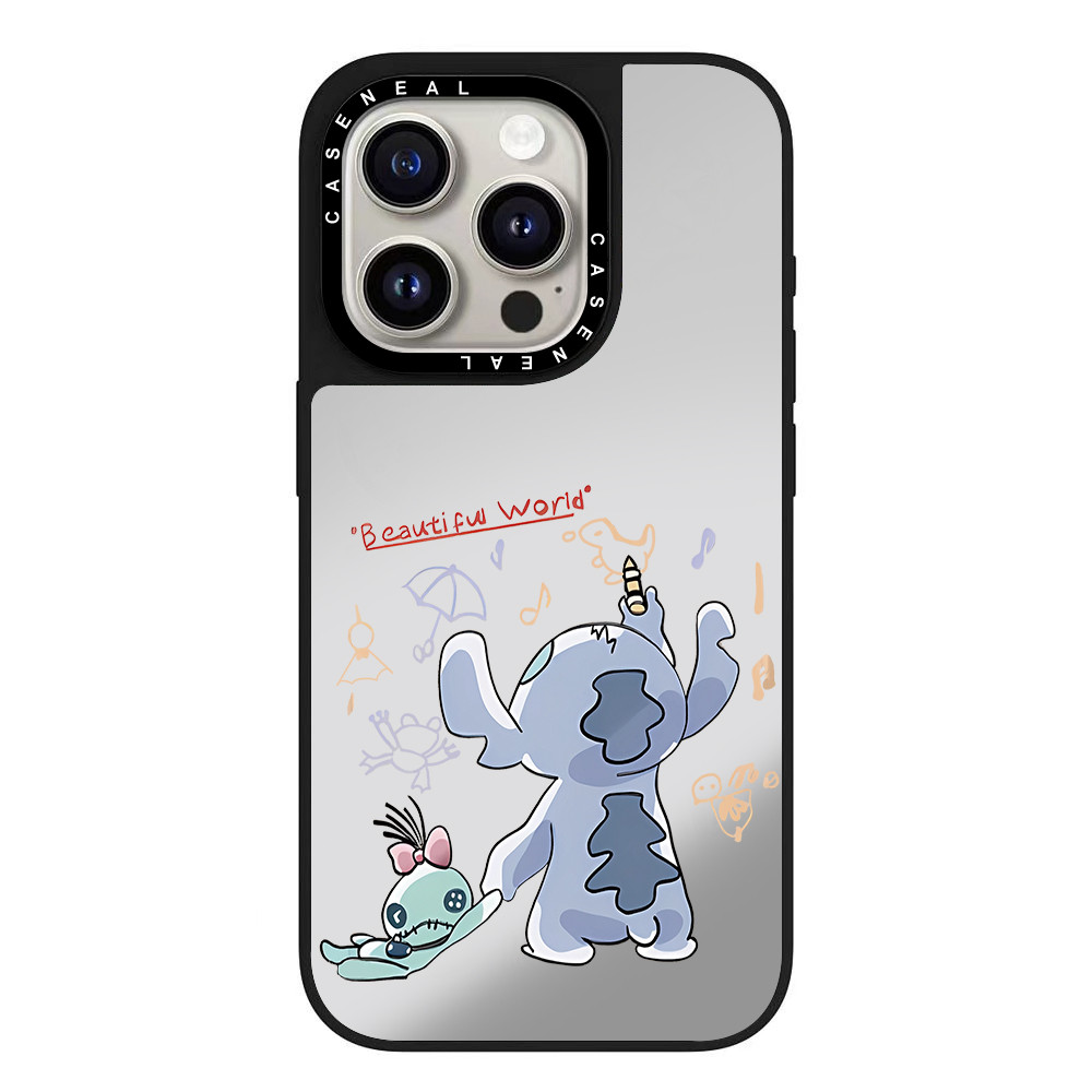 Drop proof CASENEALเคสโทรศัพท์สําหรับiPhone 17ProMax 17pro 17 air 16promax 16 15promax 15 14promax 13 13Promaxเคสแข็งน่ารักStitch 12PromaxกรณีiPhone 11คุณภาพสูง - รูปที่ 2