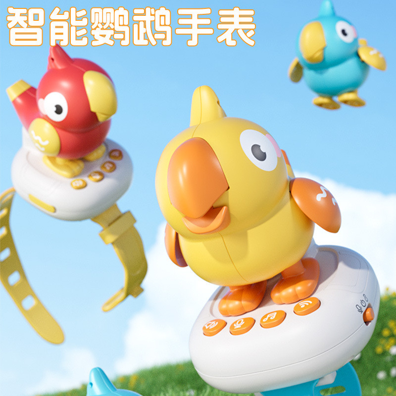 เด็ก Cuckoo Bird นาฬิกาสมาร์ท ai การสนทนาด้วยเสียงร้องเพลงพูดนกไฟฟ้าของเล่นเด็ก 12.9 sb