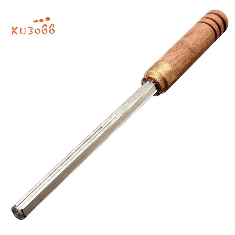 กีตาร์ Fret Crowning File กีตาร์ Fret ไฟล์กีตาร์ Fret Dressing File แคบพิเศษ 3 ขนาดที่แตกต่างกันขอบ