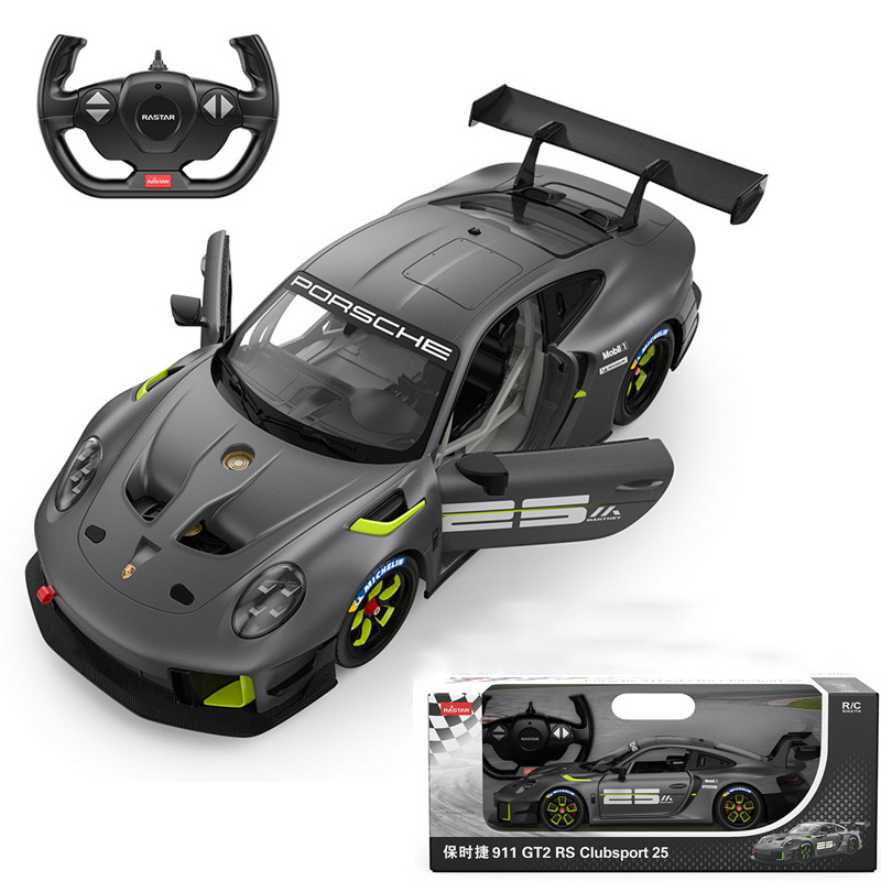 Rastar 1:14 Porsche 911 GT2 RS Clubsport 25 Supercars 4.8V 600mAh แบตเตอรี่ 2.4G รีโมทคอนโทรลรถของเล่นเด็ก