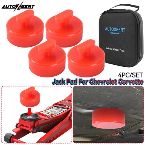 4x Jack Pucks Jacking Lift Pad Bag for Chevrolet Corvette C5 C6 C7 Polyethylene