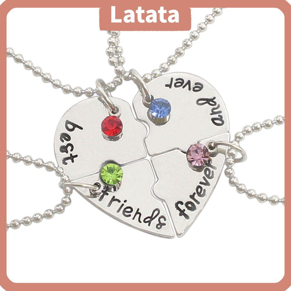 LATATA 4 Bff Love Necklace Creative Nice Gift Necklace