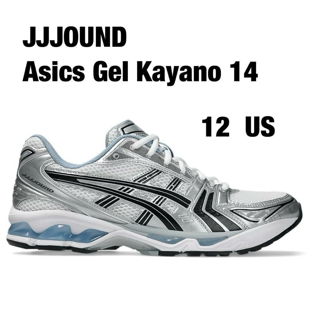 12 US Dollars Integration JJJOUND x GEL-KAYANO 14 สีขาว/น้ําเงิน (สีนี้ไม่มีเชือกผูกรองเท้าสํารอง) J