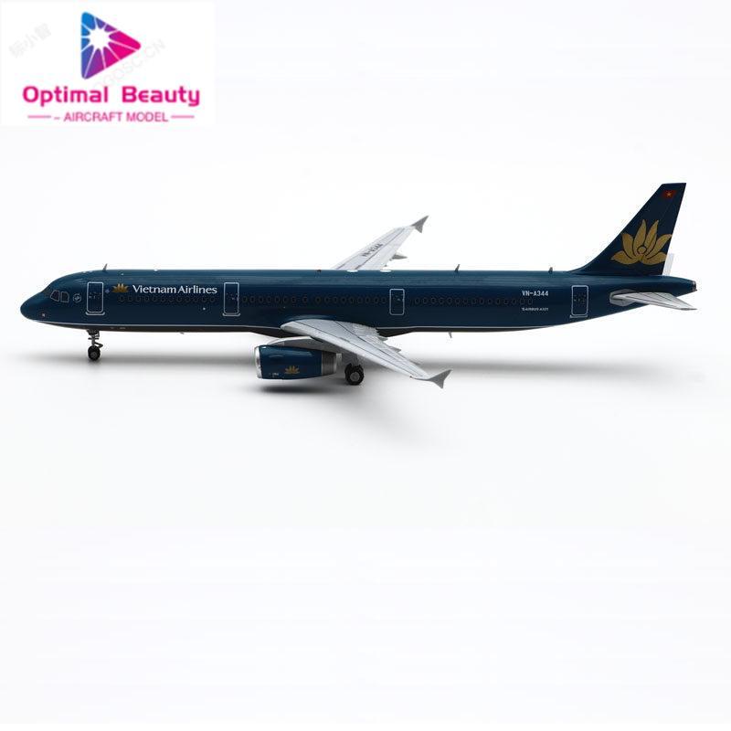 Jcwings 1: 200 โมเดลเครื่องบินโลหะผสม Vietnam Airlines A321-200 VN-A344
