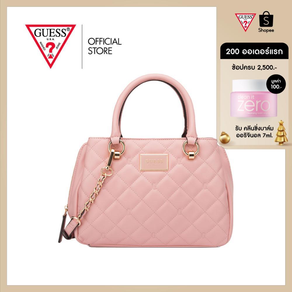 GUESS กระเป๋า รุ่น VG959606 GWYN SATCHEL สีชมพู