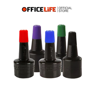 HORSE (ตราม้า) หมึกเติมแท่นประทับ หมึกเติม ขนาด 28CC. หมึกเติมตรายาง สี ดำ น้ำเงิน แดง ม่วง เขียว ( 1 ขวด )