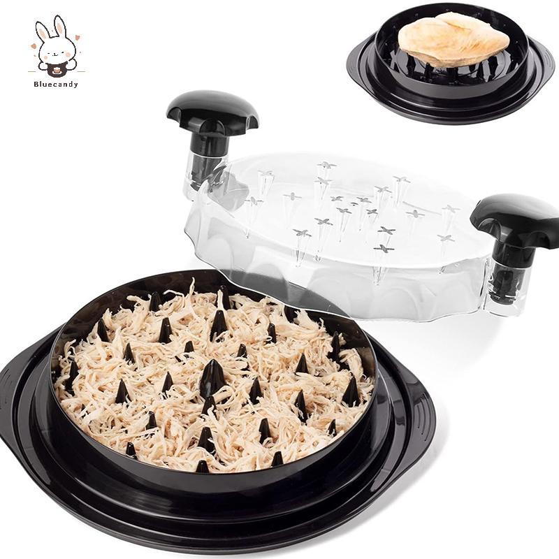 [Bluecandy] Chicken Shredder Tool Meat Breast Shredding Separation Mincingเครื่องบดพร้อมฝาปิดสําหรับหั่นไก่เนื้อหมูใหม่