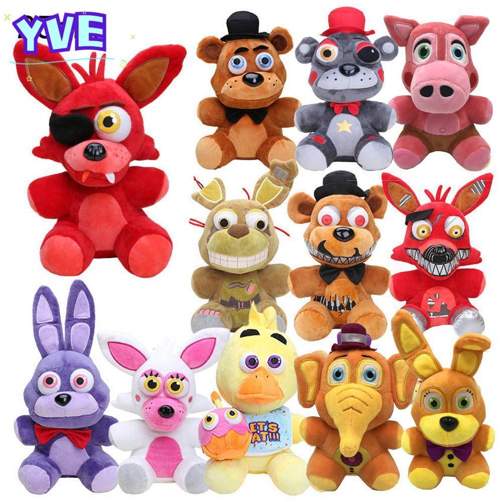 YVE FNAF ของเล่นตุ๊กตา Kawaii เด็กการ์ตูน Fazbear ของเล่น