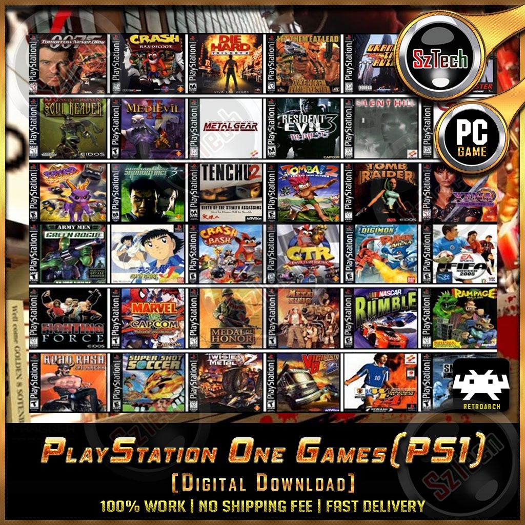 PlayStation (PS1) Game [ PC/Laptop GAME] 🔥Yu-Gi-Oh Forbidden Memories🔥Jackie Chan🔥King of Fighters '