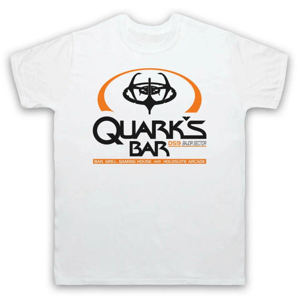 เสื้อยืดขายดีใน STAR TREK พื้นที่ลึกเก้า DS9 QUARK'S BAR BAJOR เสื้อยืดผ้าฝ้าย