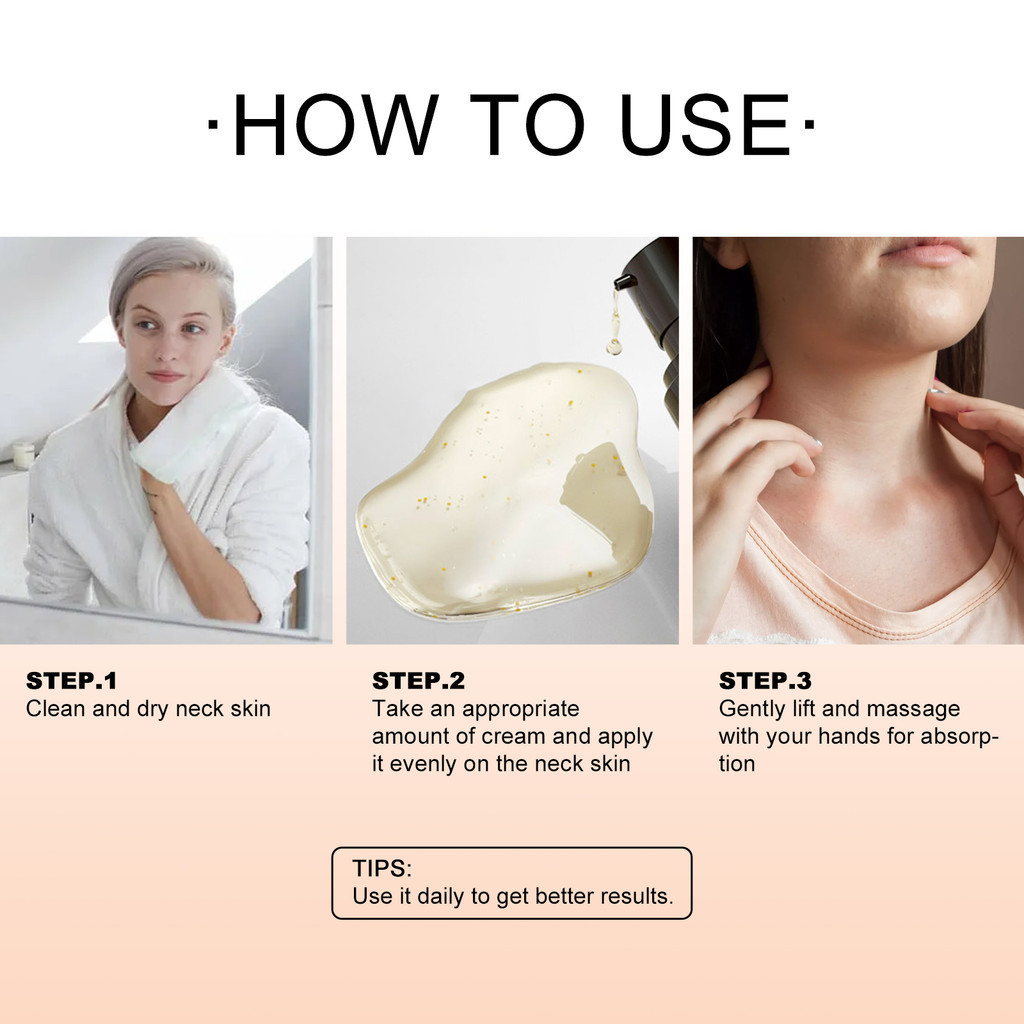 Eel Retinol Cream ต่อต้านริ้วรอยคอ Fade ริ้วรอยคอ Moisturizing กระชับผิว Brightening คอครีม