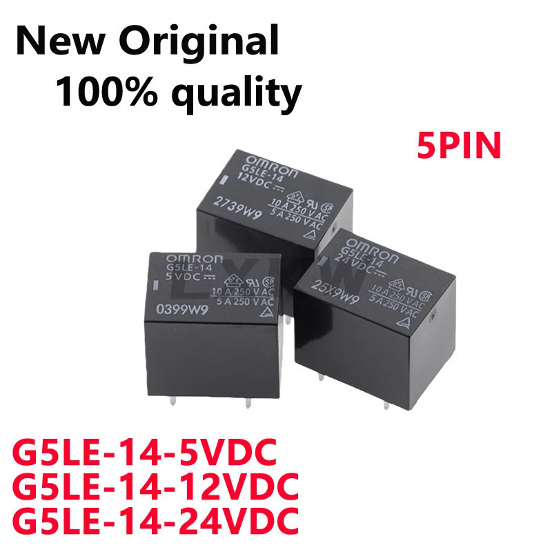 5PCS G5LE-14-5VDC 5V G5LE-14-12VDC 12V G5LE-14-24VDC 24V 5PIN Power รีเลย์ในสต็อก4