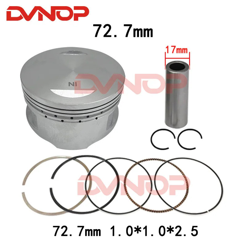 72.7 มม.รถจักรยานยนต์แหวนลูกสูบสําหรับ Kymco Xciting 250 Ct250 Xciting250 Mxu250 Dink คน S 250cc สกู