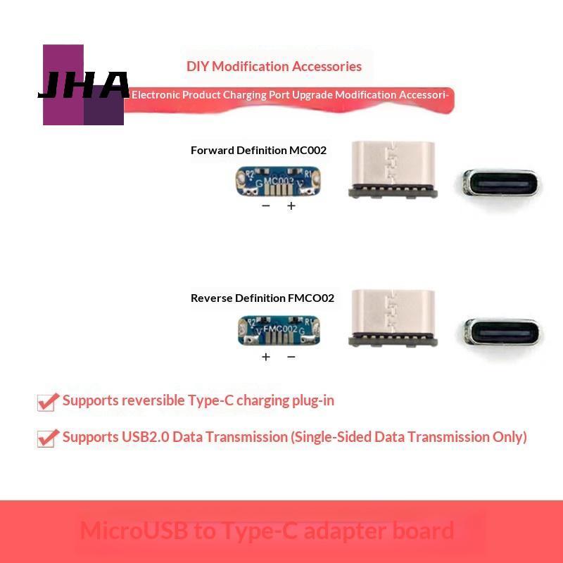 [JHA] M85K USB Connector Type C USB 2.0 Data Transfer Data Power Adapter DIY Repair Adapte Modificat