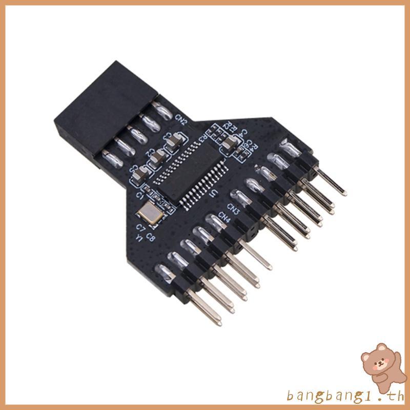 Bangb 9-Pin USB HUB USB 2 0 ตัวเชื่อมต่อสําหรับโคมไฟพัดลมเมนบอร์ด USB 9Pin อินเทอร์เฟซ