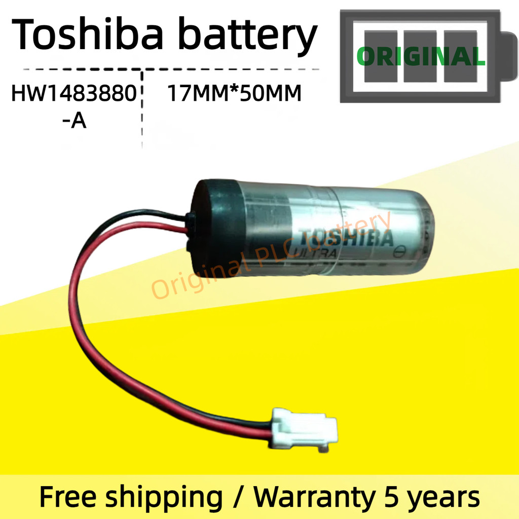 แบตเตอรี่ Yaskawa Robot YRC1000 ของแท้ Toshiba ER17500V 3.6V GP แบตเตอรี่ร่างกาย HW1483880-แบตเตอรี่