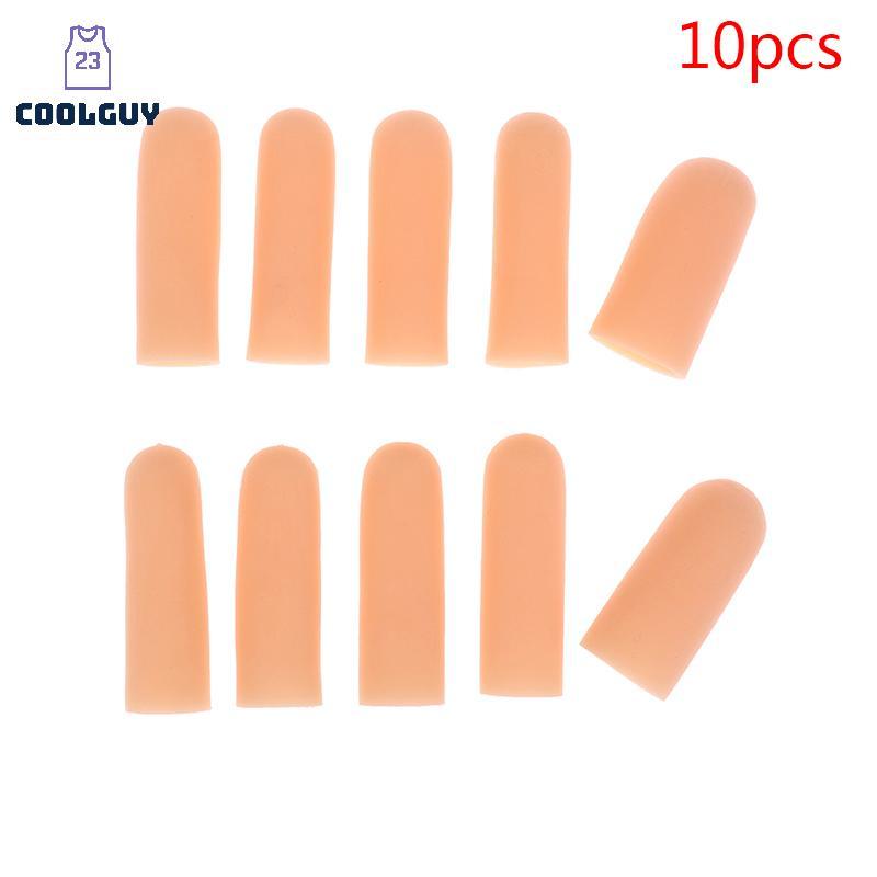 [YLSW] 10 ชิ้น/เซ็ตซิลิโคนเจลหลอดมือผ้าพันแผลป้องกันนิ้วบรรเทาอาการปวดนิ้วหัวแม่มือ TH