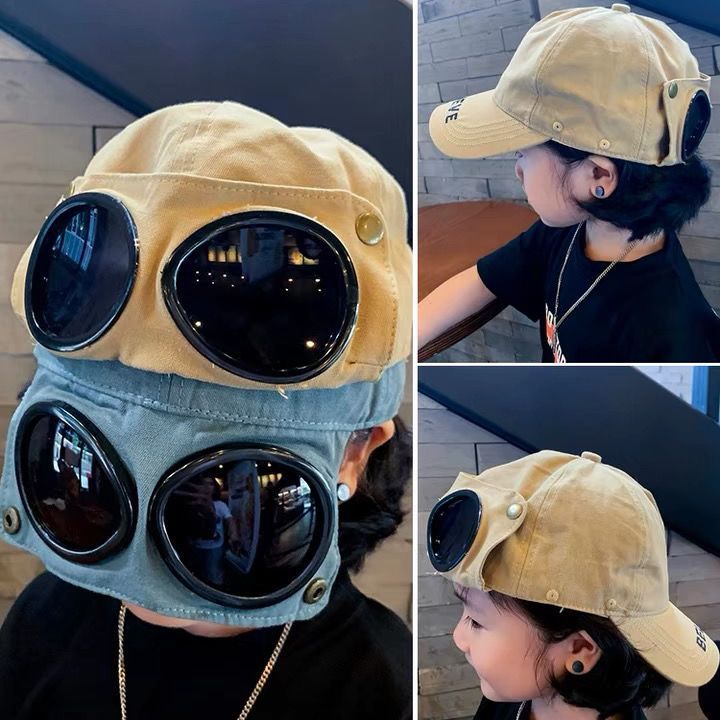 New Product#[HTK1544People]ins Korean Style Trendy Brand Aviator Glasses Hat Boys Baseball Cap Hip H