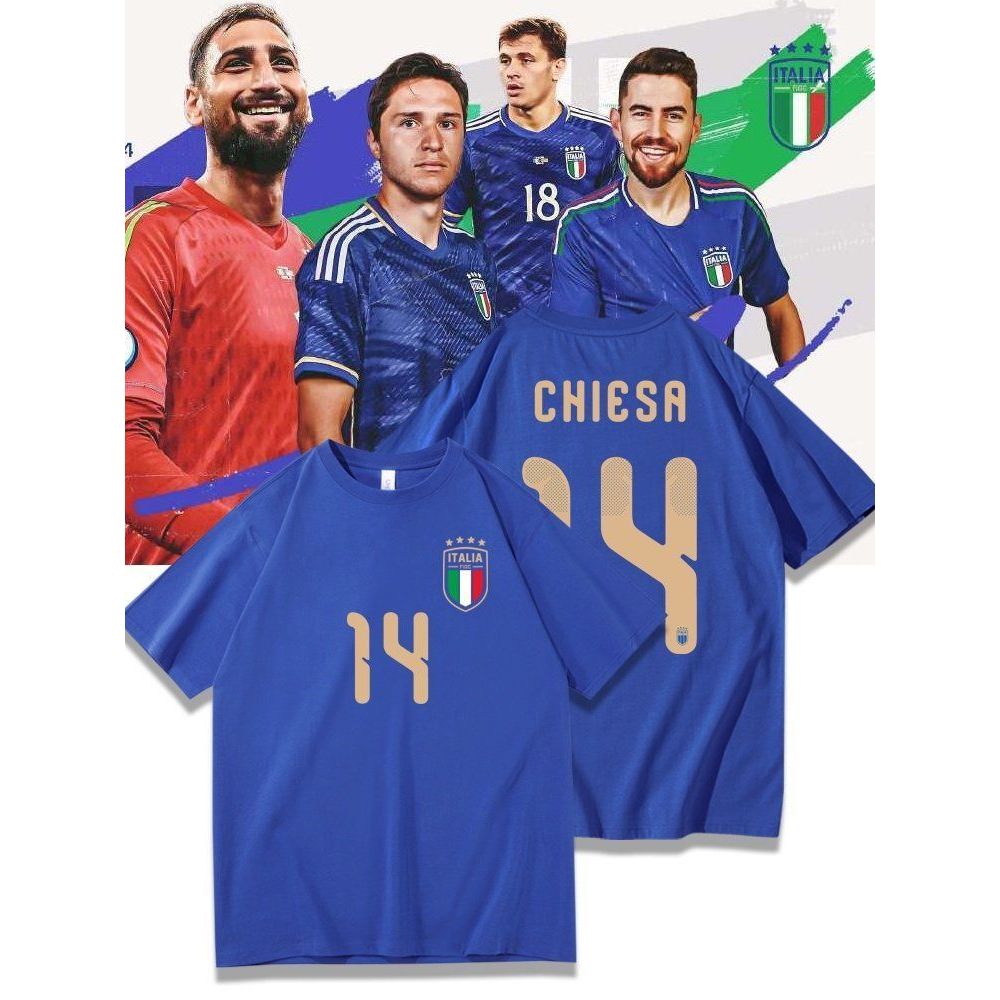 [พร้อมส่ง] เสื้อฟุตบอลโลก 2026 ทีมอิตาลี Barella Baggio Chiesa เสื้อยืดแฟนบอล คุณภาพพรีเมียม ชายหญิง