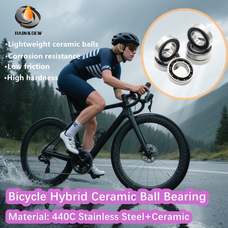 Bicycle Hybrid Ceramic Bearing ABEC-9 Bicycle Bottom Brackets & Spares Si3N4 Ball Bearings 17287 S68