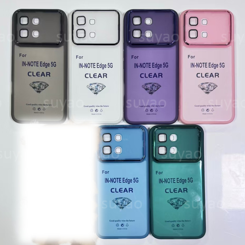 สําหรับ infinix Note Edge 5G 2026 เคสโทรศัพท์ปลอกใส NoteEdge infinixNoteEdge นุ่มคู่เปลือกกันกระแทก TPU ซิลิโคนชุบโปร่งใสปกหลัง ราคา ถูกที่สุด ดีลบีเคเค แกลเลอรีภาพที่ 9