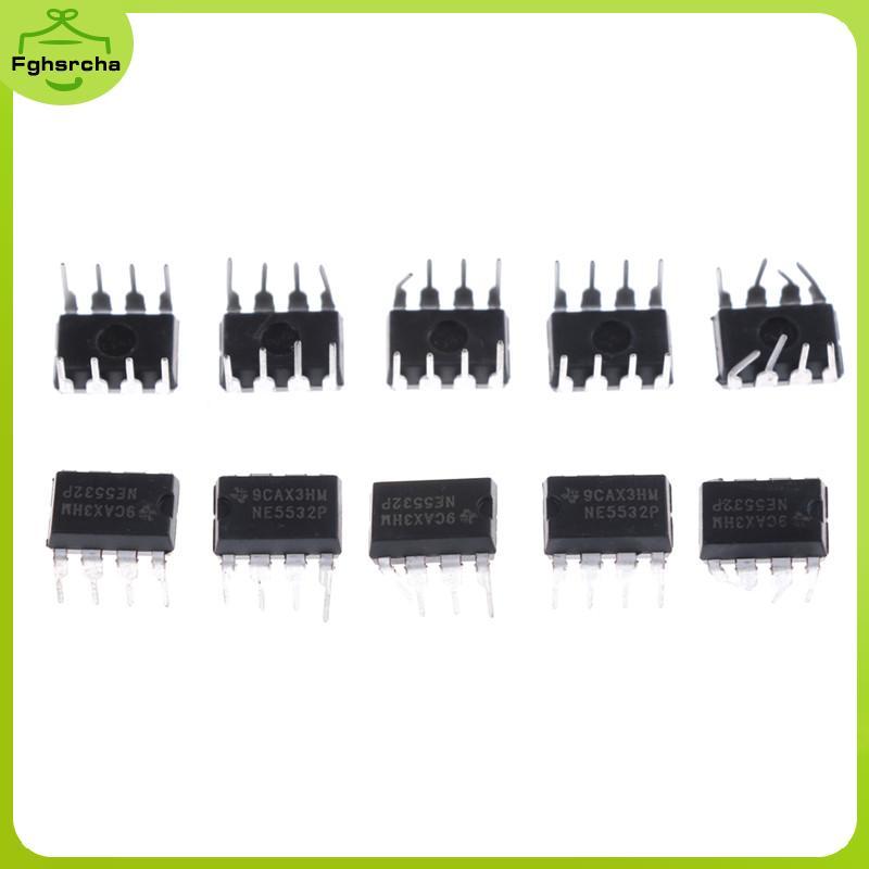 10 ชิ้น NE5532P NE5532 DIP-8 Dual Low Noise Op-Amp TI IC