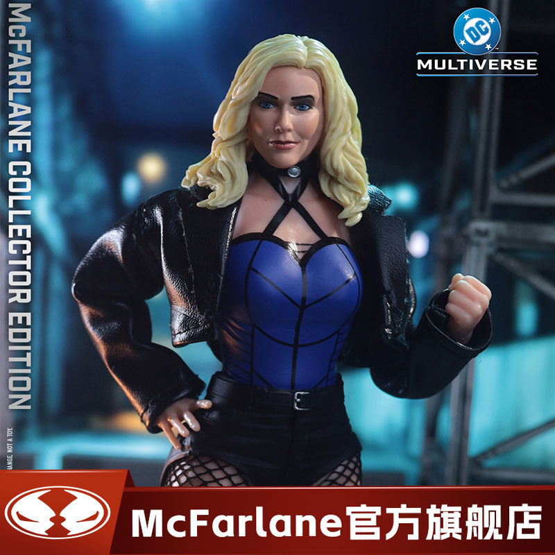 Mcfarlane mcfarlane Collector Black Canary Variation 1/10 เคลื่อนย้ายได้