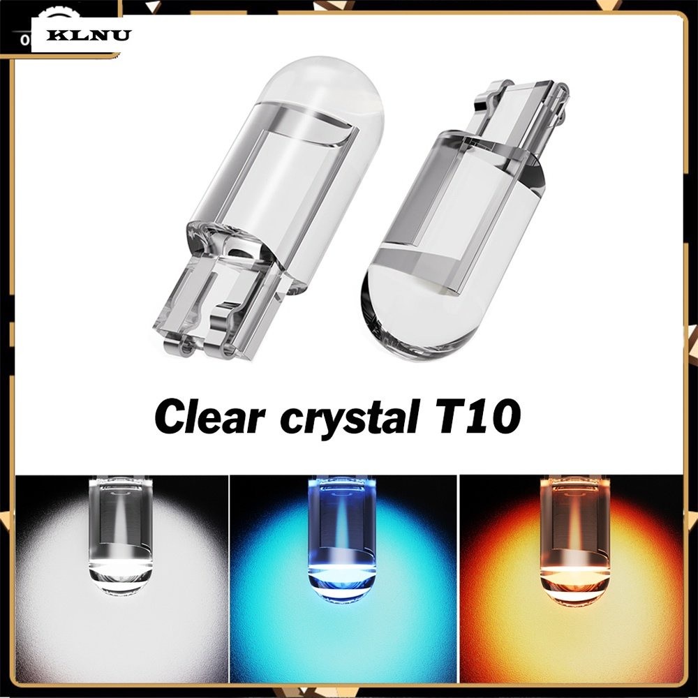 OM โคมไฟ LED T10 W5W WY5W 168 501 2825 COB สําหรับป้ายทะเบียนรถยนต์ 2 ชิ้น
