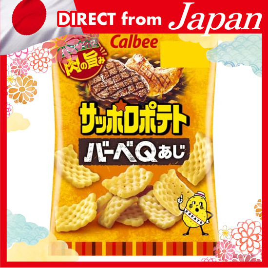 ส่งตรงจากญี่ปุ่น [Sapporo Potato] Calbee Sapporo Potato Barbeque Aji 24g x 24 bags