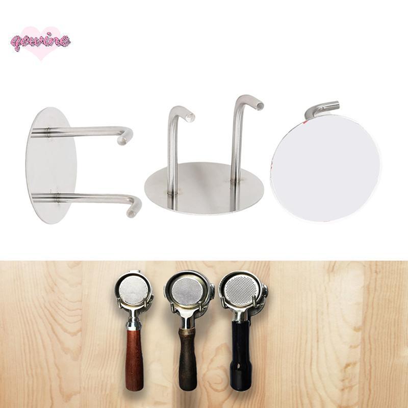 [qowine] Self-adhesive Coffee Bottomless Portafilter Wall Ra 51mm/53mm/54mm/58mm Coffee Bottom Filte