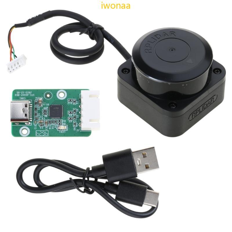 Iwo 360 องศา RPLIDAR C1 เซนเซอร์โมดูลสแกนรัศมีตั้งแต่โมดูลสําหรับอุปสรรค