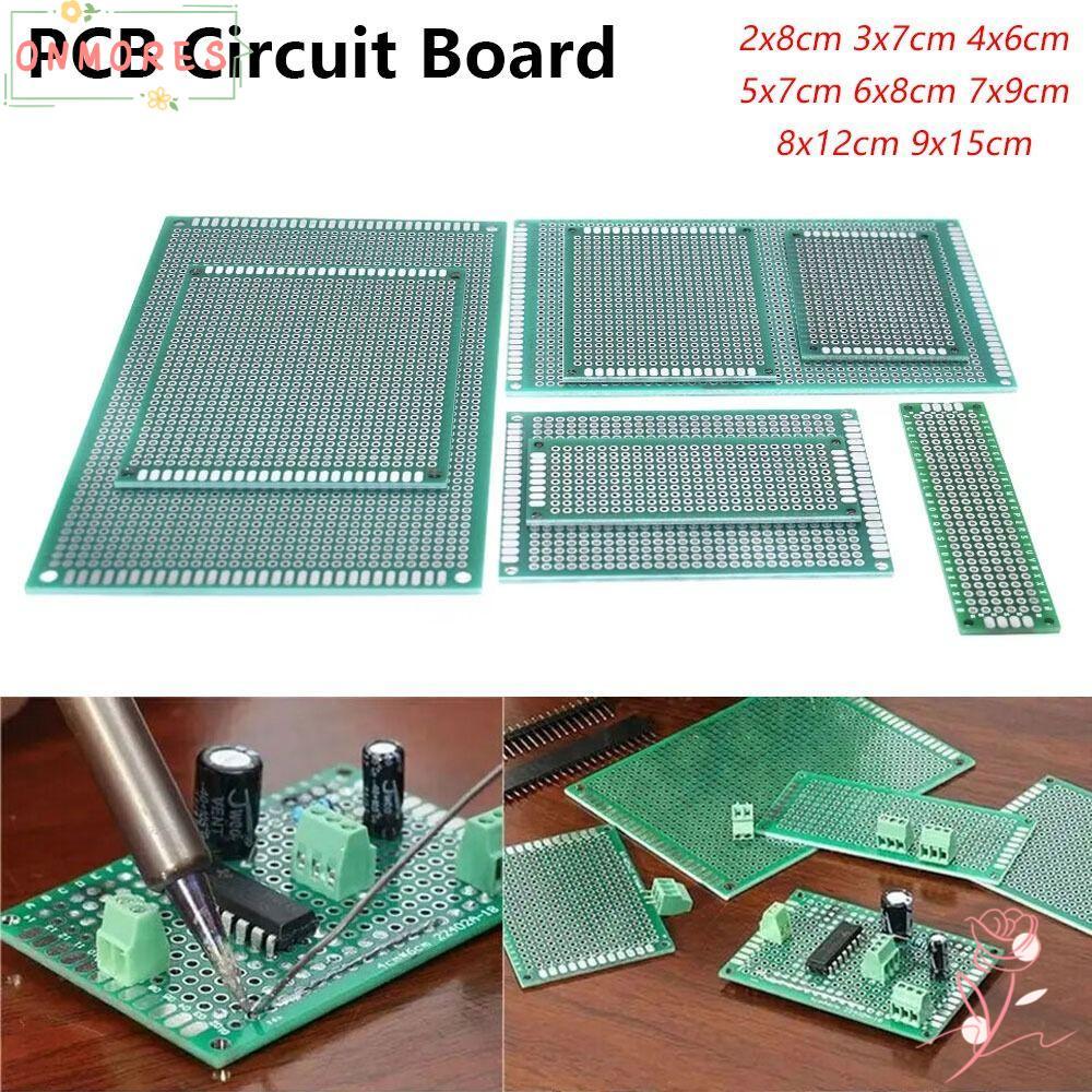 ONMORES 1 ชิ้น PCB Board, สองด้าน Universal Prototype Board, ดีบุก 2x8 3x7 4x6 5x7 6x8 7x9 8x12 9x15