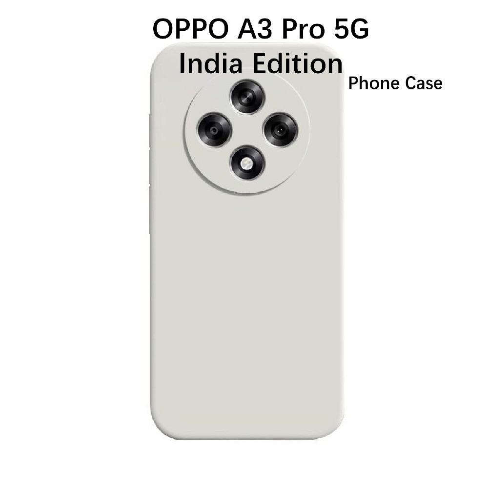 YoshidaFor OPPO A3 Pro 5G India Edition Case ป้องกันการตกซิลิโคนเคสเต็มคลาสสิกสีทึบเคสโทรศัพท์ปก