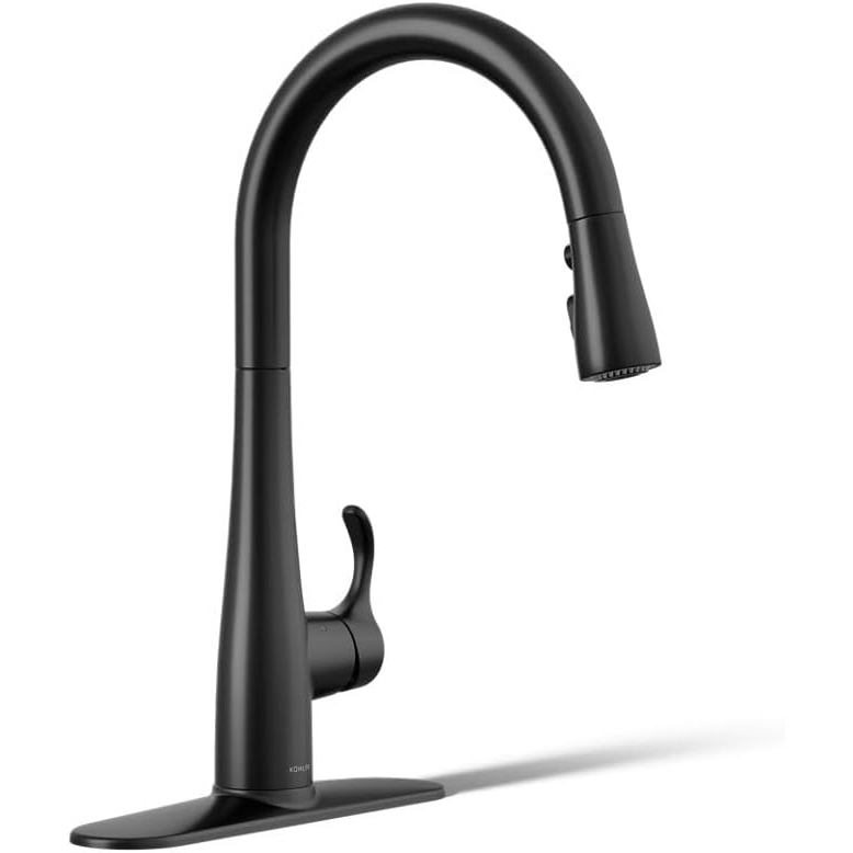 KOHLER Simplice Response ก๊อกน้ําห้องครัวแบบ Touchless Pull Down สีดําด้าน K-22036-BL