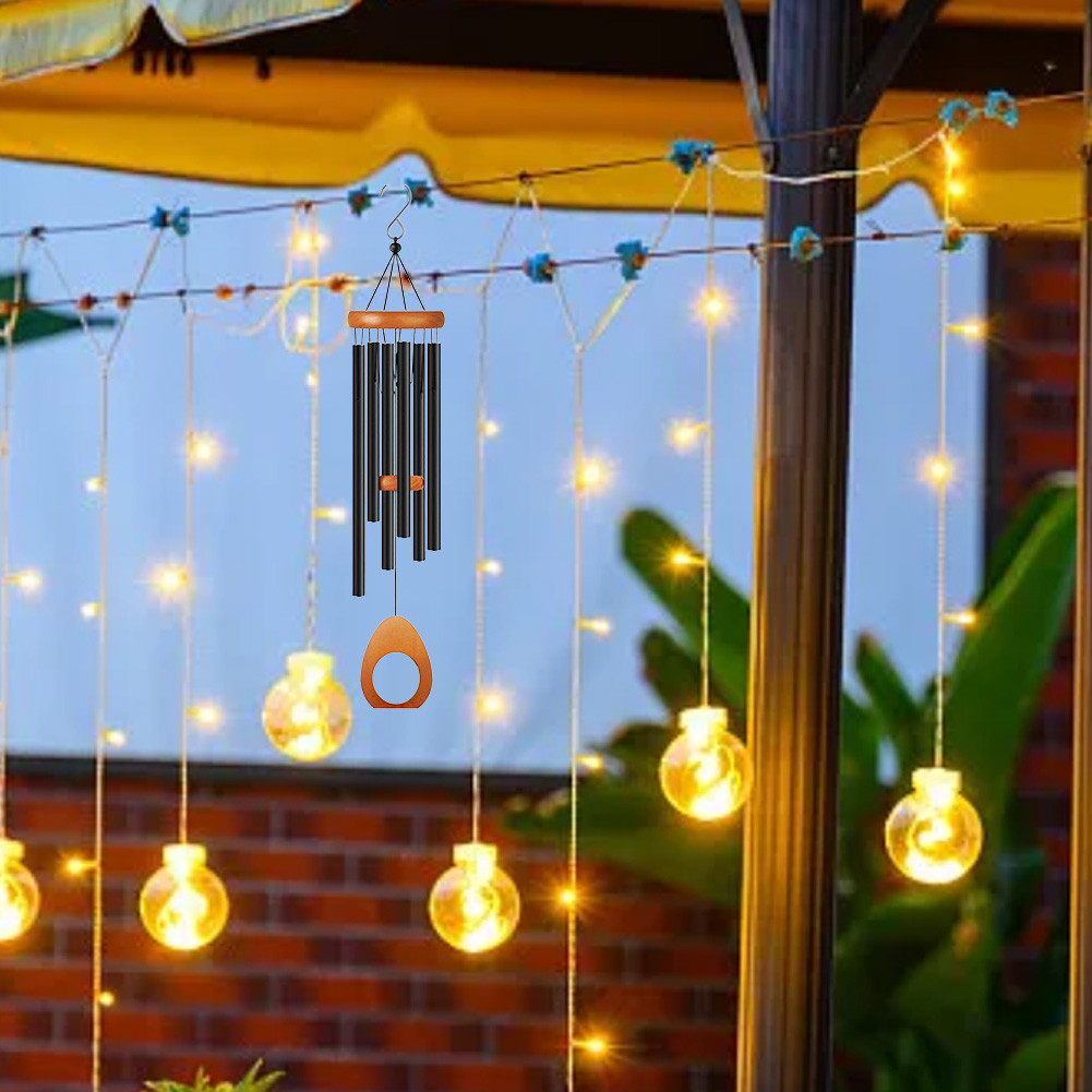 HOTHeart Wind Chimes Hand-Tuned 26" Copper Chimes สําหรับความสะดวกในโรแมนติกกลางแจ้ง