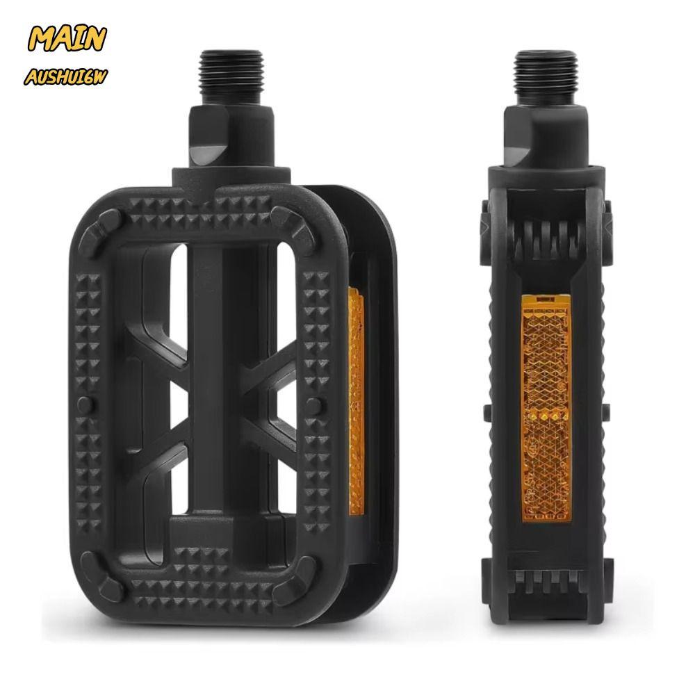MAINAUSHUI6W แป้นเหยียบถนน MTB, 9/16 Ultralight จักรยานเหยียบ,อุปกรณ์เสริม Anti-slip ขี่จักรยานจักรยานเสือภูเขาเท้า Plat