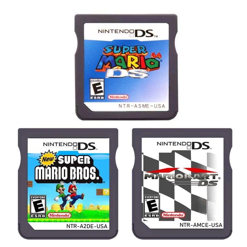 ตลับหมึกเกม NDS ซุปเปอร์มาริโอบรอส การ์ดคอนโซลวิดีโอเกม Mario Kart Super Becky Princess มีจําหน่ายสํ