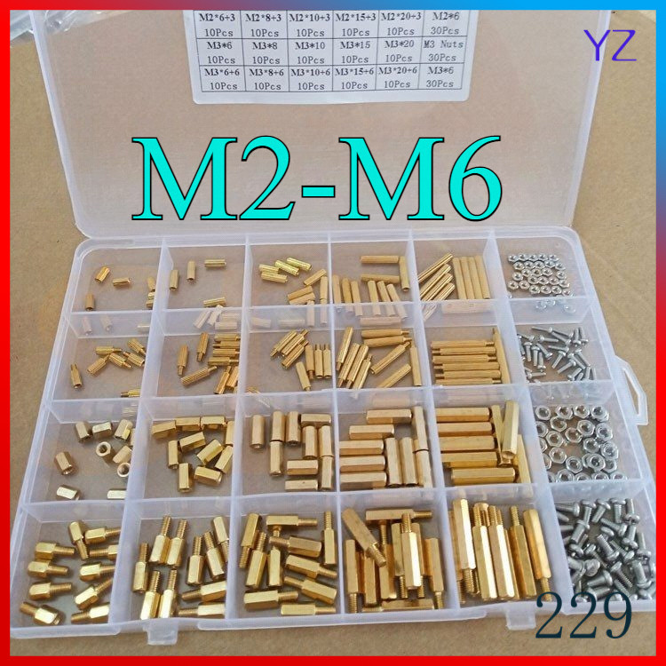 หกเหลี่ยมแยกคอลัมน์รอบ knurled คอลัมน์หกเหลี่ยมทองแดงคอลัมน์คู่ผ่านคอลัมน์ DIY ชุด M2-M6 HN-MB