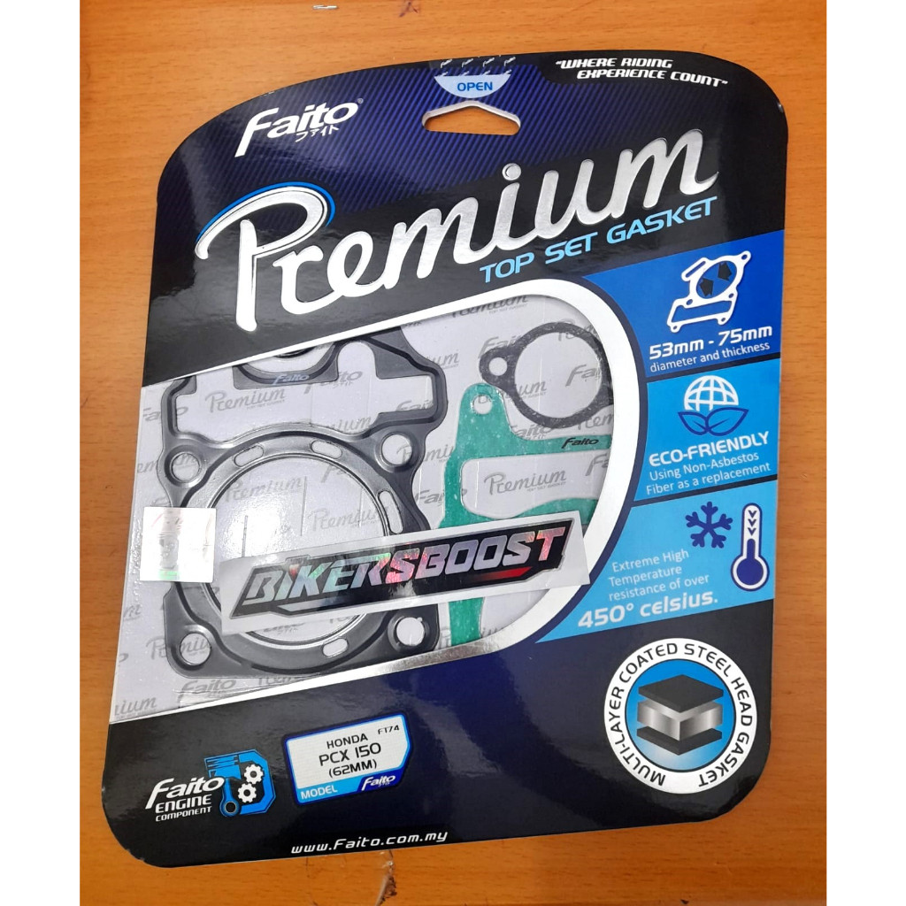 FAITO 62mm TOP SET PAKING สําหรับ HONDA PCX 150, VARIO 125, VARIO 150.