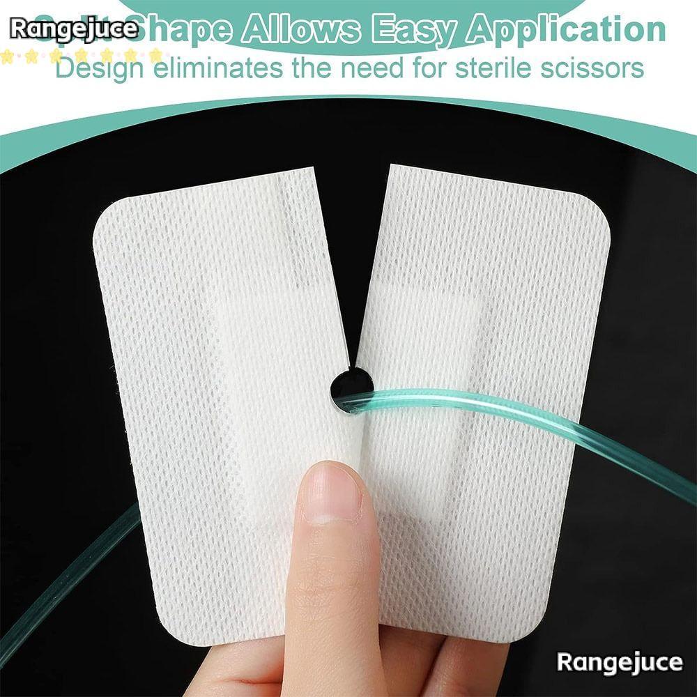 RANGEJUCE 10pcs Chest Catheter Cover, Gtube Supplies อุปกรณ์ไตเทียม Feeding Tube Pad, Replacement Wo