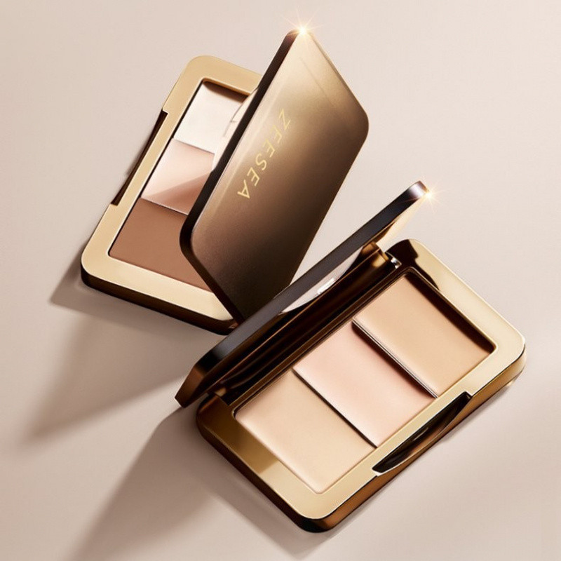 ZEESEA คอนซีลเลอร์สําหรับฝ้าบนใบหน้า Acnefre Ckles Ripples Flawless 3 สีคอนซีลเลอร์
