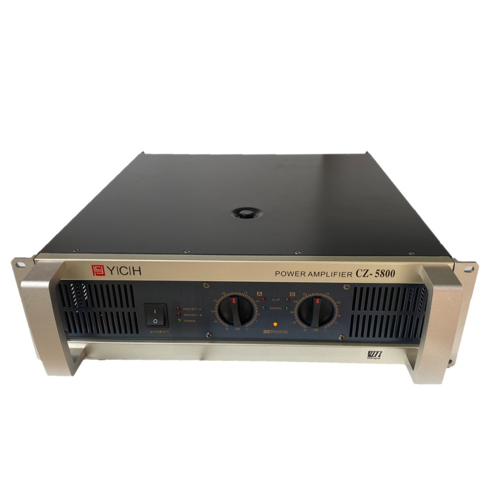 PROEURO TECH PRO-5800พาวเวอร์แอมป์  YCH PRO- 5800 ขยาย เพาเวอร์ เครื่องขยายเสียง2400W