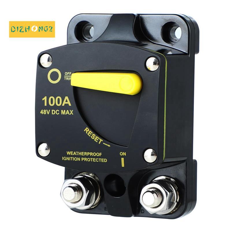 [dizhong2]Circuit Breaker Fuse Reset 12-48V Dc Car Audio Amplifier Circuit Breaker อุปกรณ์เสริมกันน้