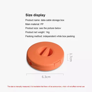 กล่องเก็บสายเคเบิ้ล Usb ทรงกลมหมุนได้