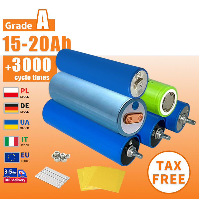33140 40135 ทรงกระบอก lifepo4 แบตเตอรี่ 3.2v 15ah 20ah 30ah
