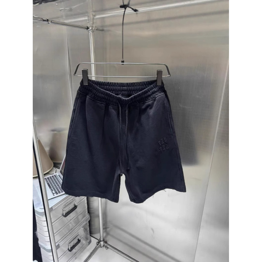 DH8I m1u Vintage heavy-duty distressed patchwork embroidered casual sports shorts