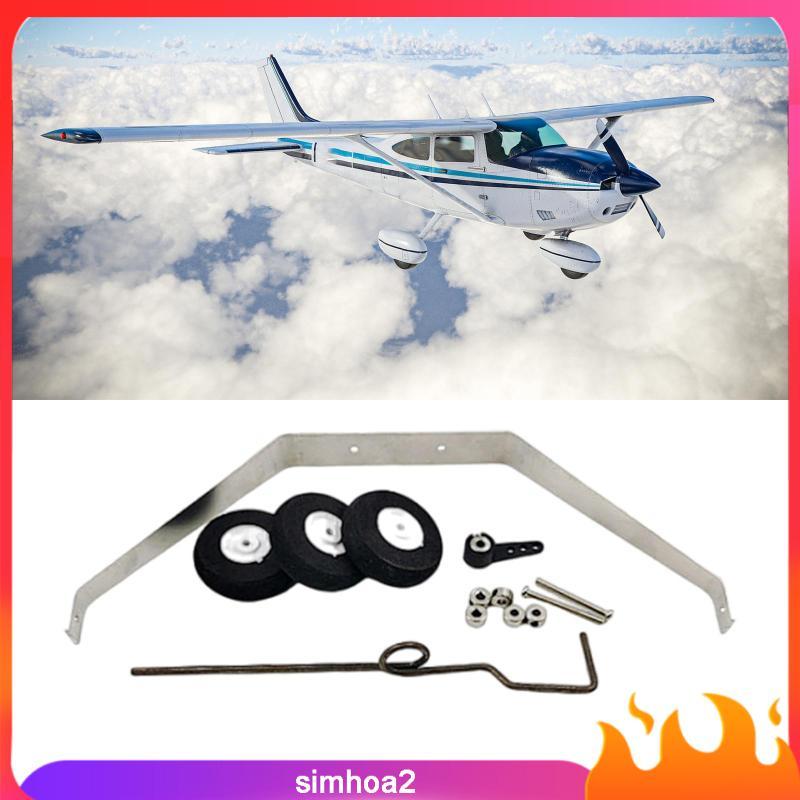 [Simhoa2] RC เครื่องบิน Landing Gear Wheel Kit, เปลี่ยนโดยตรงสําหรับ RC Jet Plane