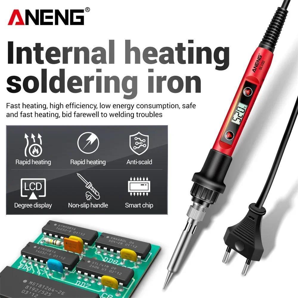ANENG Electric Soldering Iron SL101/SL102 US/EU Plug Adjustable Temperature 110/220V Professional El