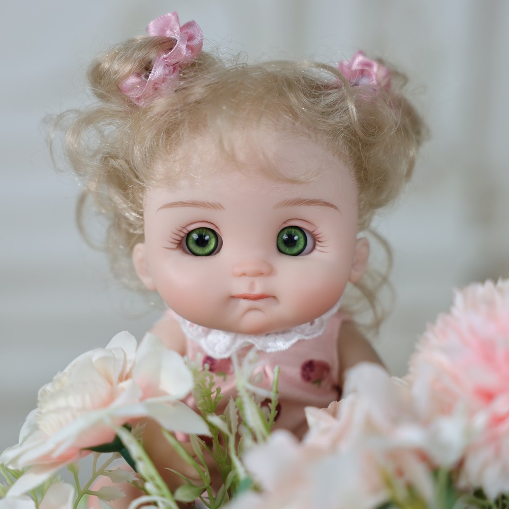 25cm CoCo ตุ๊กตาสาวน่ารักอินเทรนด์ ของขวัญแต่งตัวเจ้าหญิง เล่นบ้าน ของเล่น Coax นอน มาพร้อมวันเกิด Reborn ตุ๊กตาทารกสมจริง Luk Thep ทารกแรกเกิด