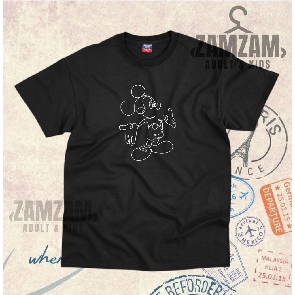 เสื้อยืด MICKEYMOUSE UNISEX สําหรับ [ADULT-KIDS]